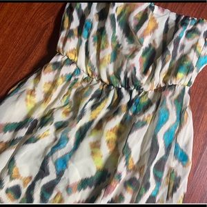 ⚡️ 3/$15 ⚡️ Multi color strapless maxi dress